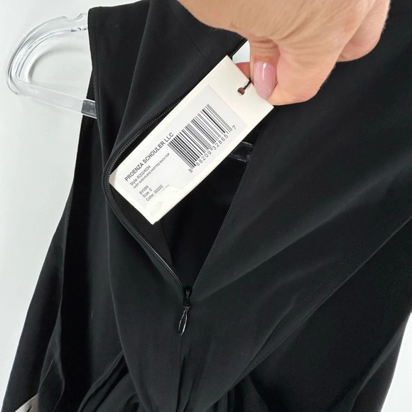 Proenza Schouler NWT Women's Cady Sleeveless Knotted Back Top Black Size 0 - Picture 10 of 14